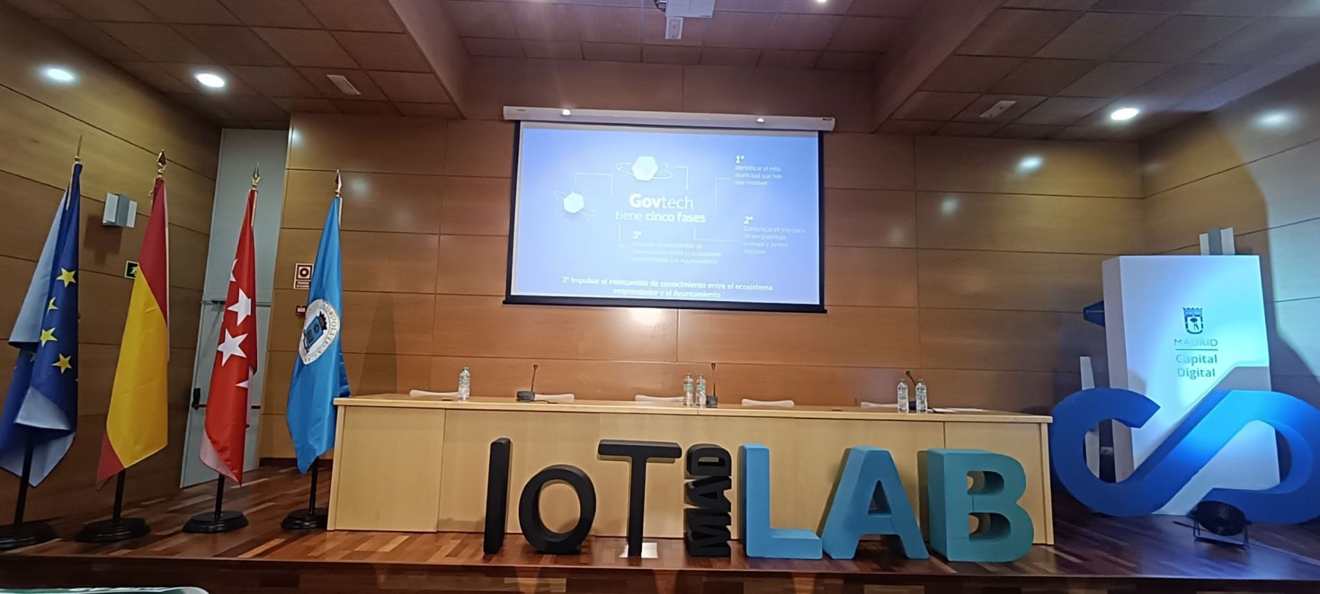 Foto del esenario de la inauguracin